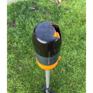 Hideaway Sprinkler with Quick Connect Product Adapter Set Black